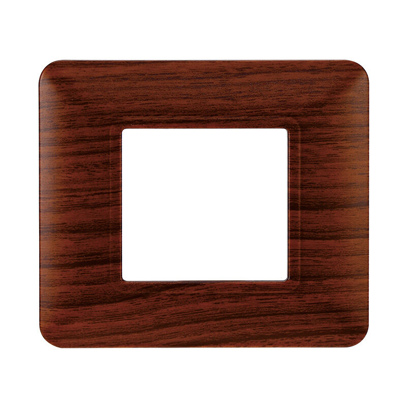 foto del prodotto placca in plastica 2 posti colore radica serie solar compatibile matix