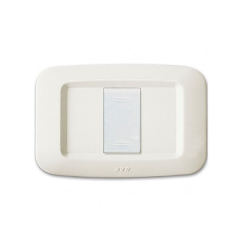 foto del prodotto placca in tecnopolimero 1 modulo blanc