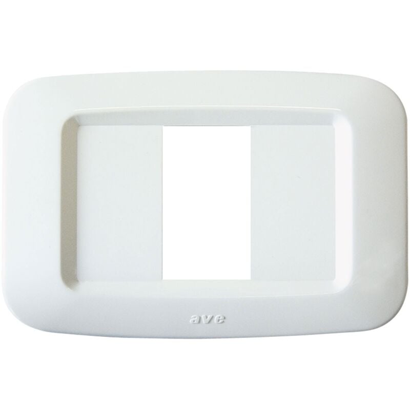 immagine 0 del prodotto placca in tecnopolimero ave banquise sistema 45 1 modulo bianco lucido 45py001bb