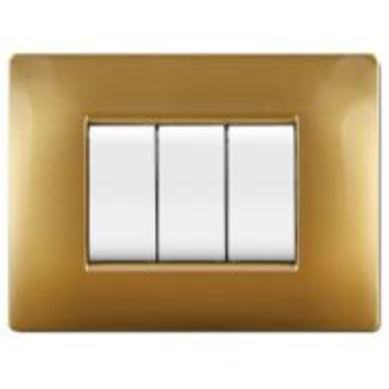 foto del prodotto placca in tecnopolimero mylife q 4 moduli elettrocanali cod. ecl2884so 