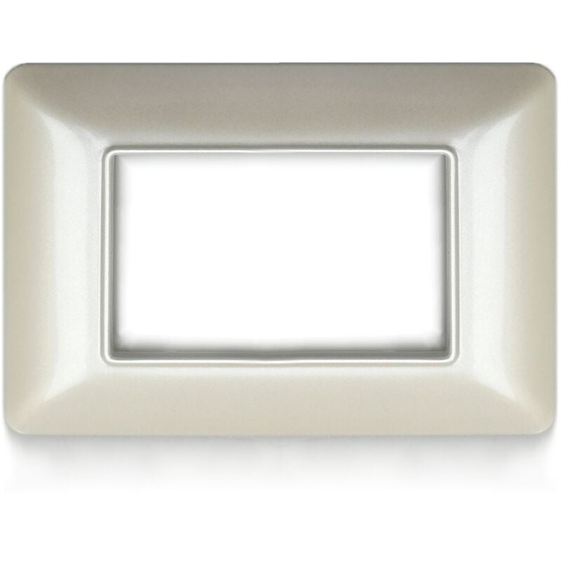 foto del prodotto placca in tecnopolimero perla compatibile con serie bticino matix 3 - 4 - 7 moduli - numero moduli 7 moduli