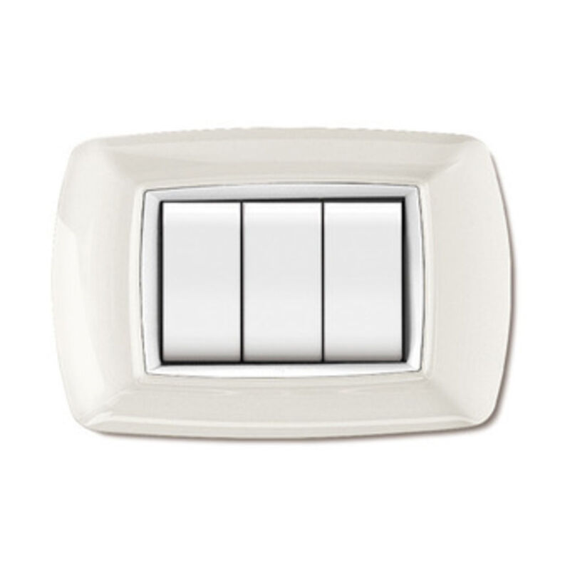 foto del prodotto placca life mod.living pl.bianca 3p cor.bian.. prezzo per 1 pezzo.