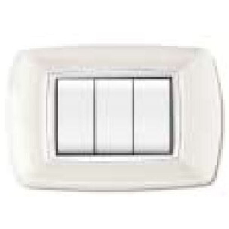 foto del prodotto placca life mod.living pl.bianca 3p cor.nera