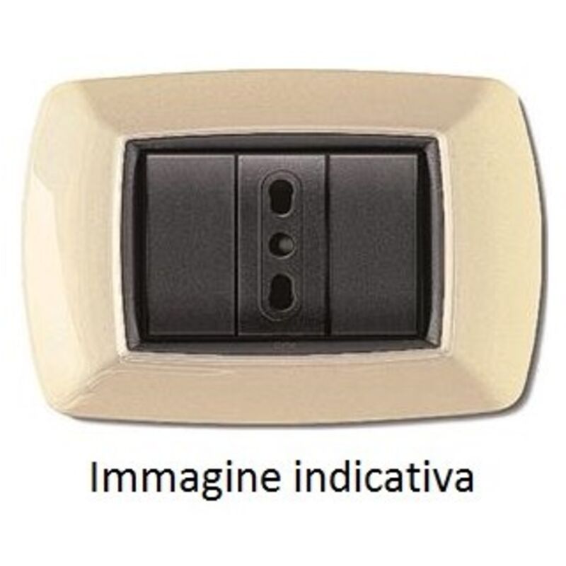 foto del prodotto placca life mod. living plast. avorio 4p elettrocanali pz 1,0