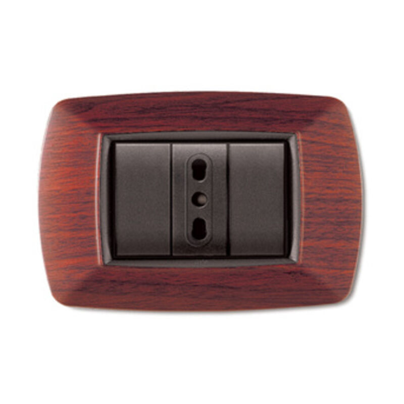 foto del prodotto placca life mod. living plast. legno sc. 3p. prezzo per 1 pezzo.