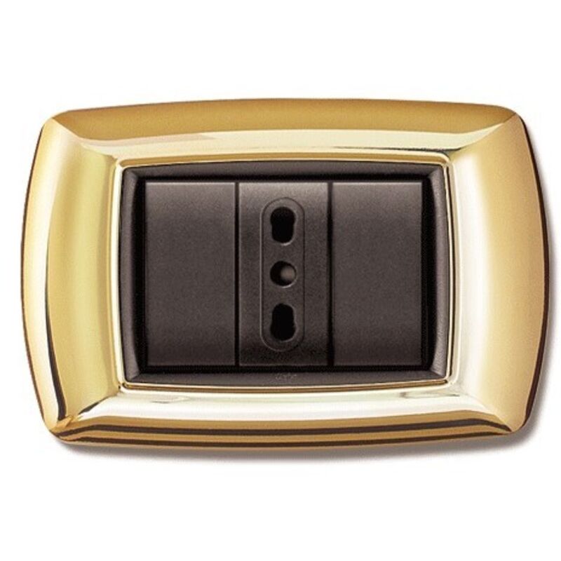 foto del prodotto placca life mod. living plast. oro 3p