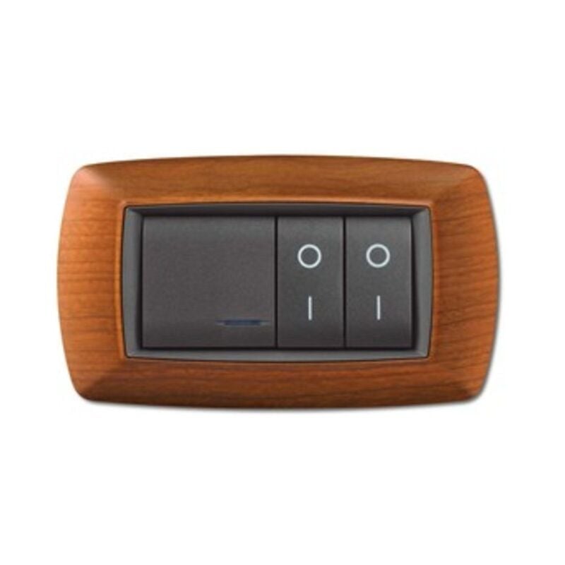 foto del prodotto placca life mod. living plastica legno ch. 4p