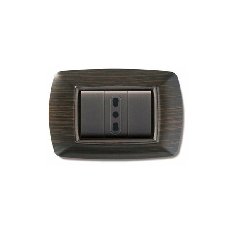 foto del prodotto placca life mod. living plastica wenge 4p