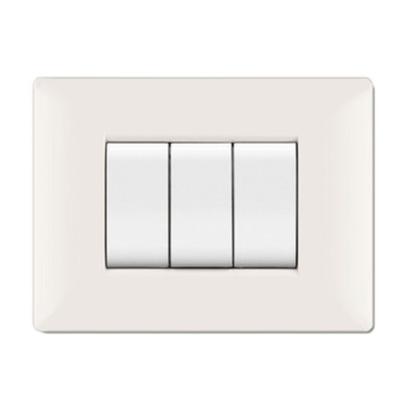 foto del prodotto placca life q mod.living plas.bianco 3p. prezzo per 1 pezzo.