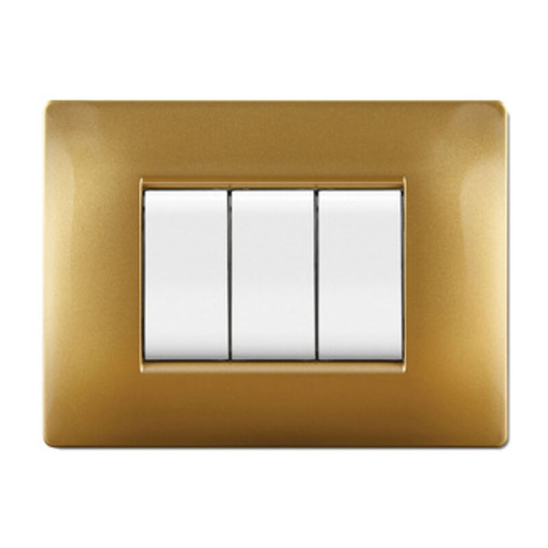foto del prodotto placca life q mod.living plas.sabbia oro 7p