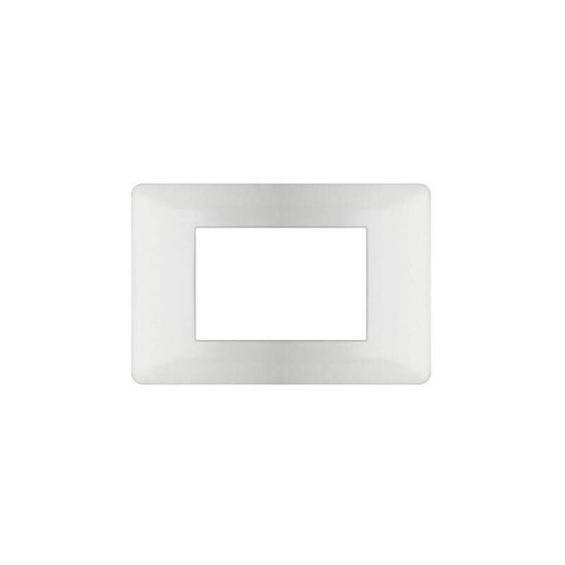 foto del prodotto placca mapam compatibile vimar plana 3 moduli bianco m6803 1