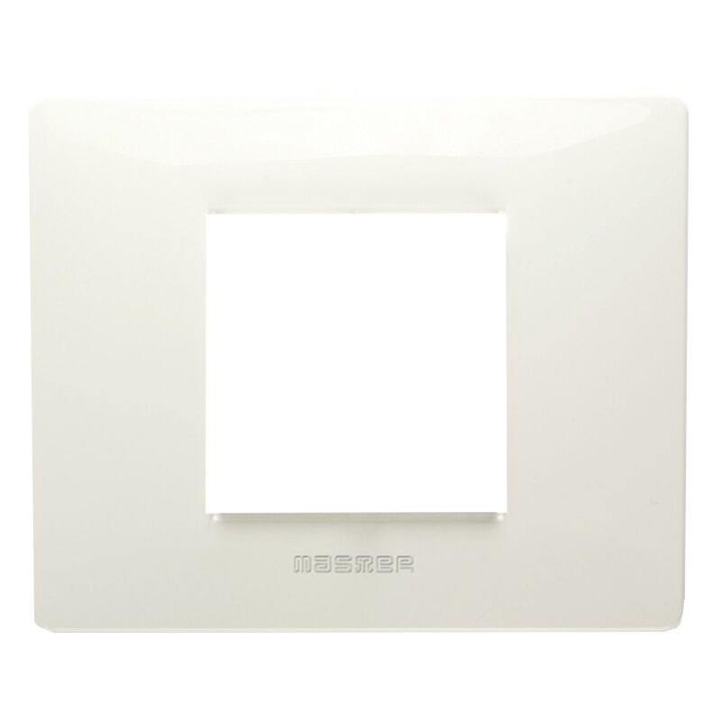 foto del prodotto placca master mix tecnopolimero bianco aspen 2 posti 21mx102