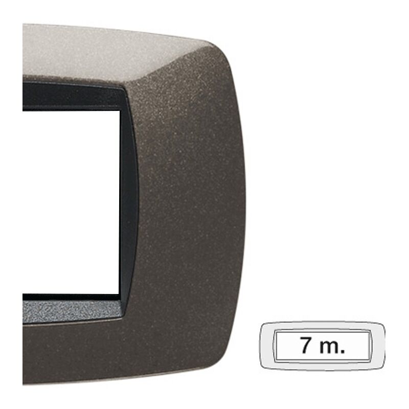 foto del prodotto placca master modo 7 moduli grigio antracite 39tc387
