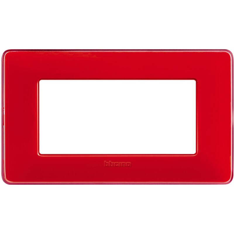 foto del prodotto placca matix 4 moduli 84x143.7 mm corallo bticino am4804crd