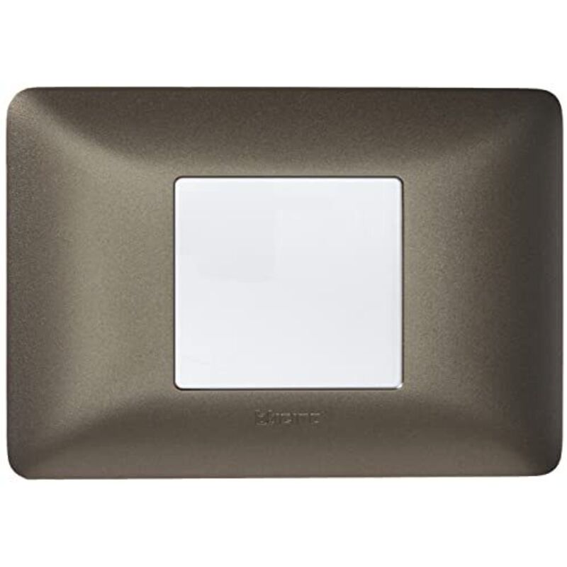 foto del prodotto placca matix bticino 2p centrati titanium