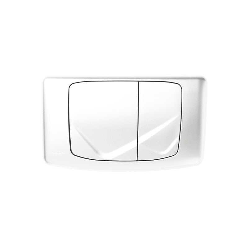 foto del prodotto placca meccanica doppio scarico per cassette angel rios colore bianco lucido vs0828501