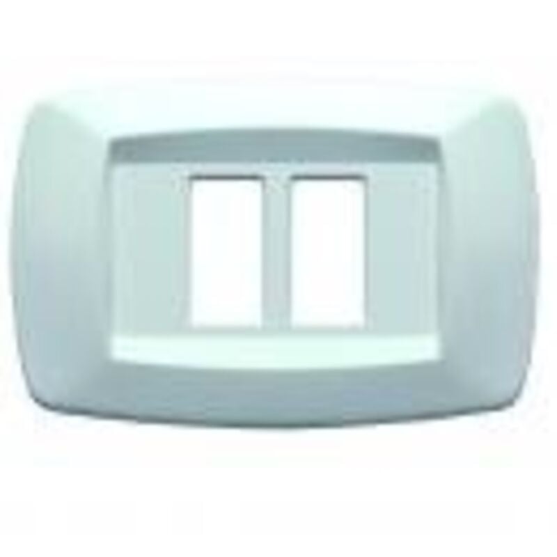 foto del prodotto placca mod 2 posti ravv. bianco master cod. md10rt 