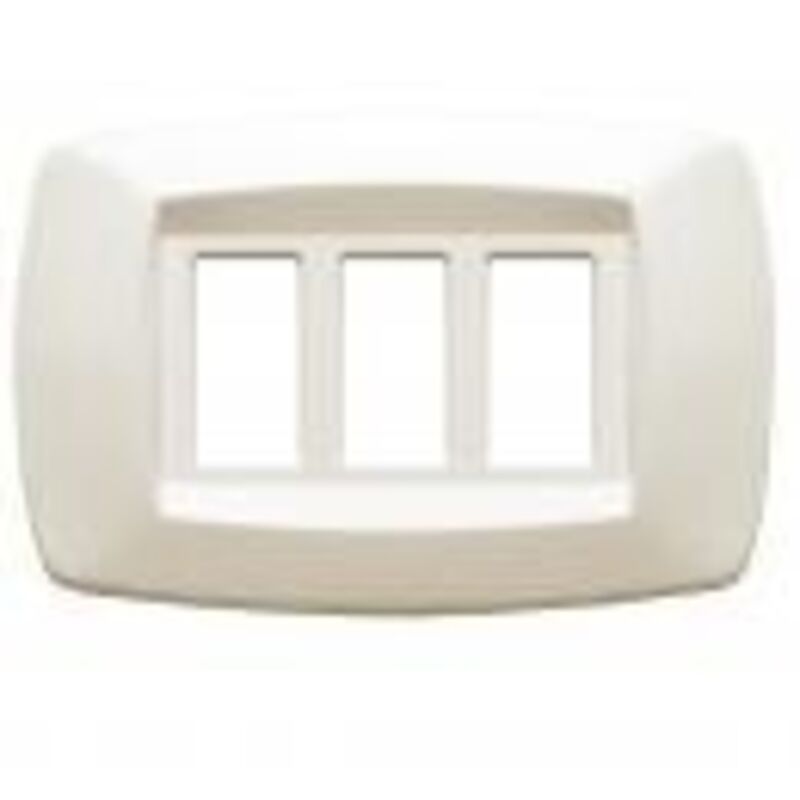 foto del prodotto placca mod 3 posti avorio master cod. md283 