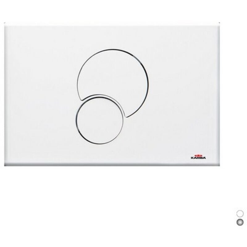 foto del prodotto placca modello fidia duo 2018 bianca