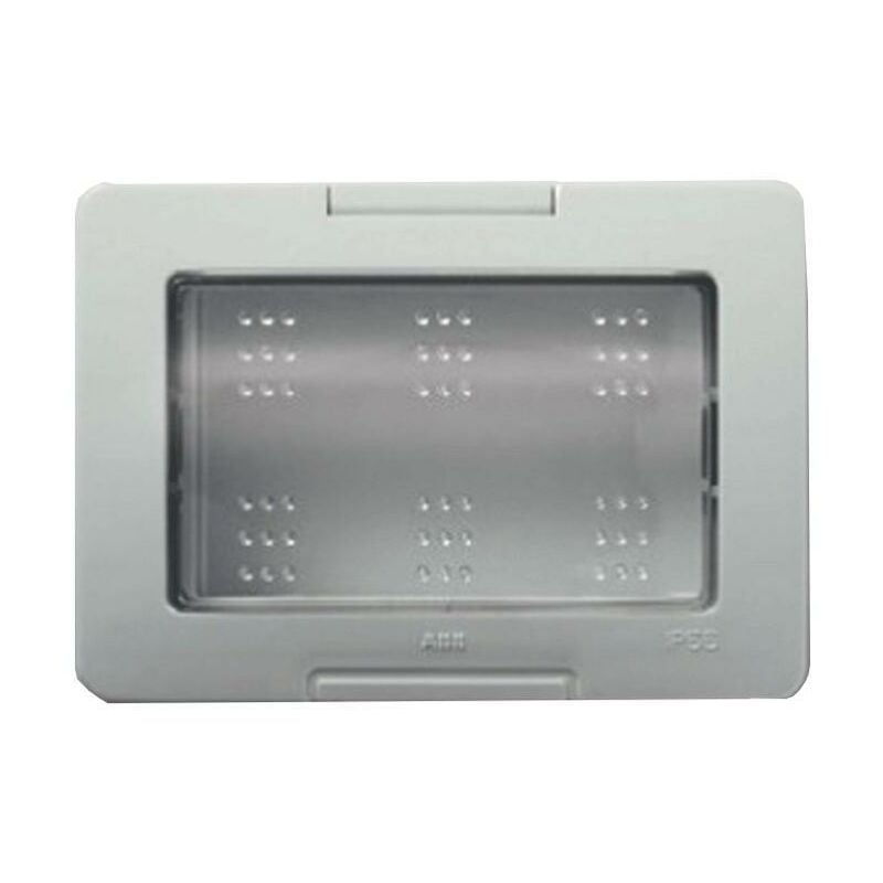 foto del prodotto placca montaggio a incasso ip55 3 moduli abb chiara 2csk3355ch