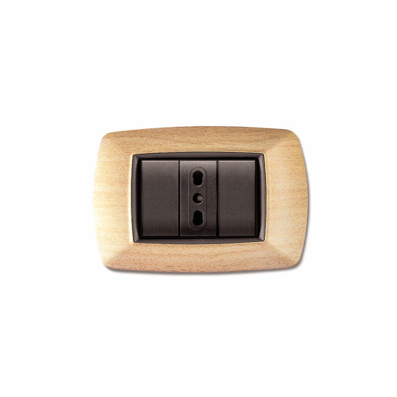 foto del prodotto placca mylife 503 3 moduli betulla ecl2983bt