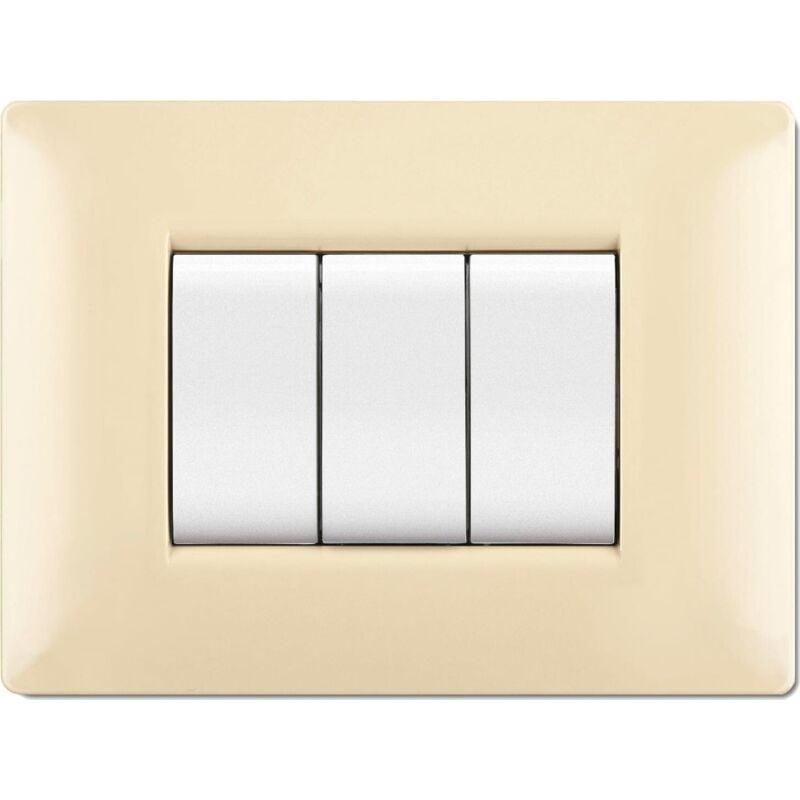 immagine 0 del prodotto placca mylife q 4 moduli avorio elettrocanali cod. ecl2884a 
