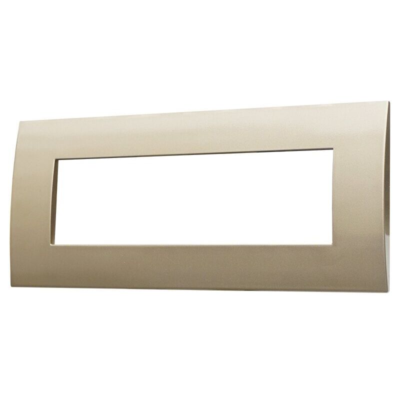foto del prodotto placca plastica serie venus 7p colore bronzo compatibile con vimar arke ettroit