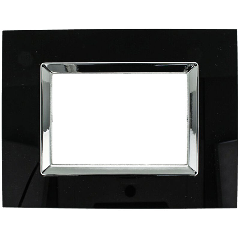 foto del prodotto placca plexi 3m moduli 503 nera plexiglass compatibile bticino living