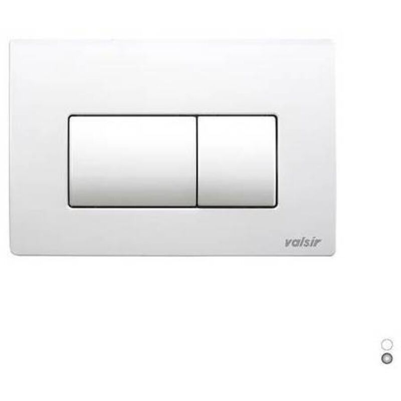 foto del prodotto placca pneu 2 pulsanti per tropea3 - evolut in abs bianca