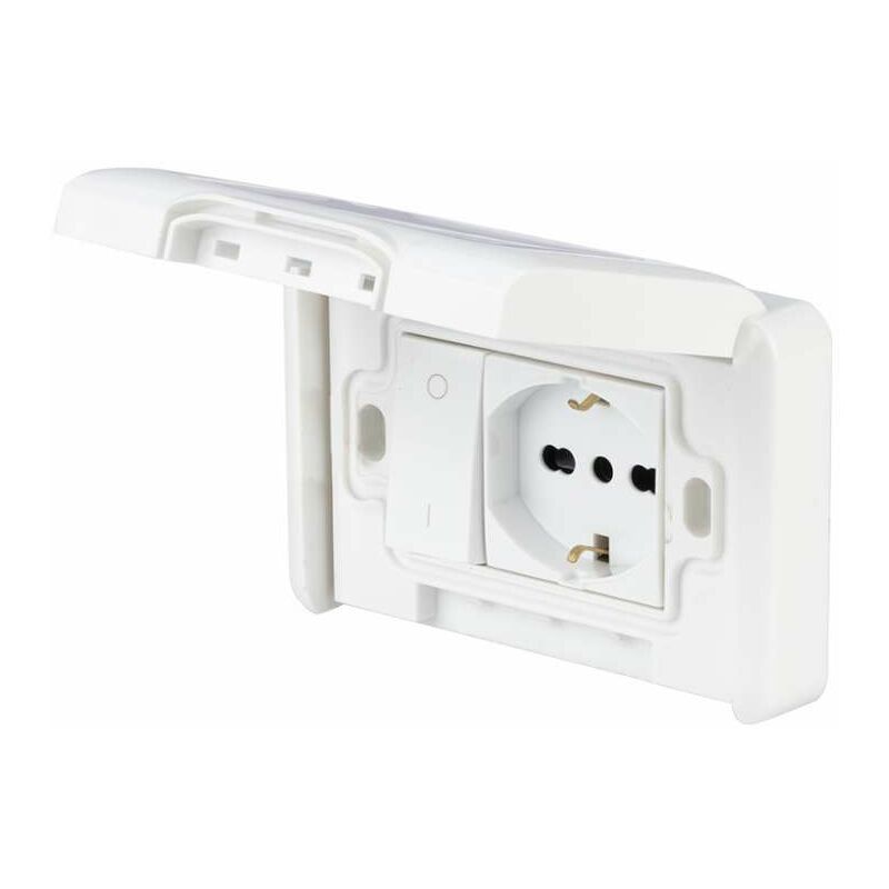 foto del prodotto placca premontata bianca ip55 poly pool