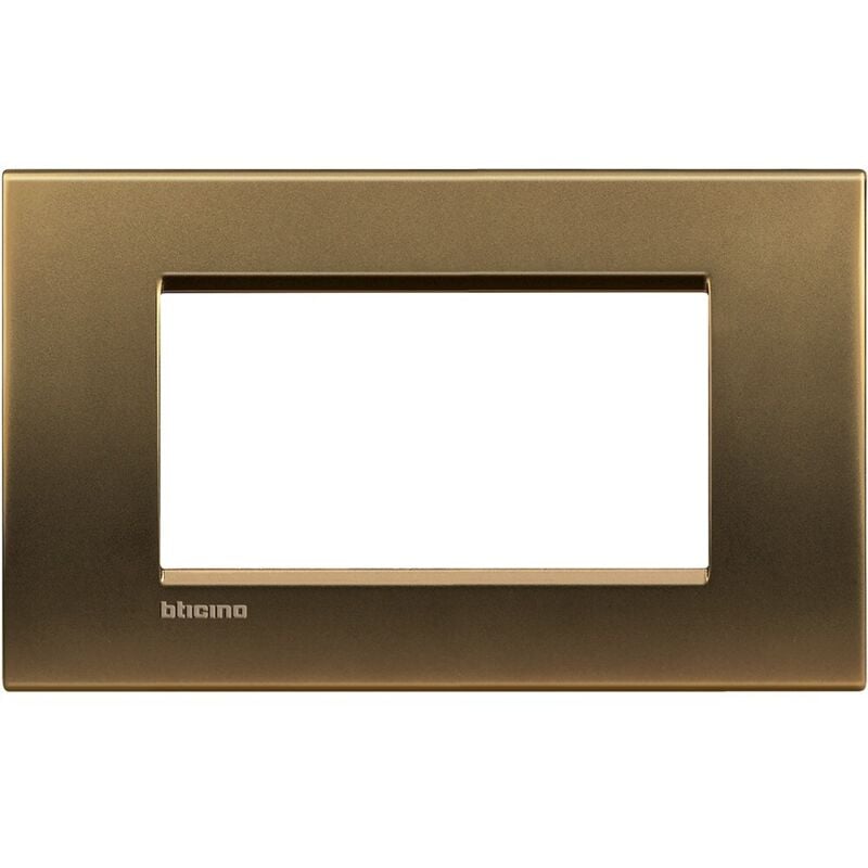 foto del prodotto placca quadra 4p bronzo ll bticino cod. lna4804bz 