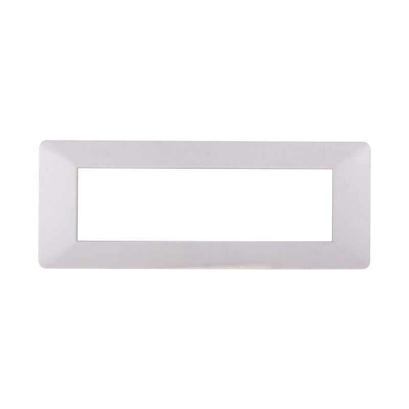 foto del prodotto placca serie starlight, 7 moduli, plastica, bianca, compatibile con serie vimar plana ettroit ev83701