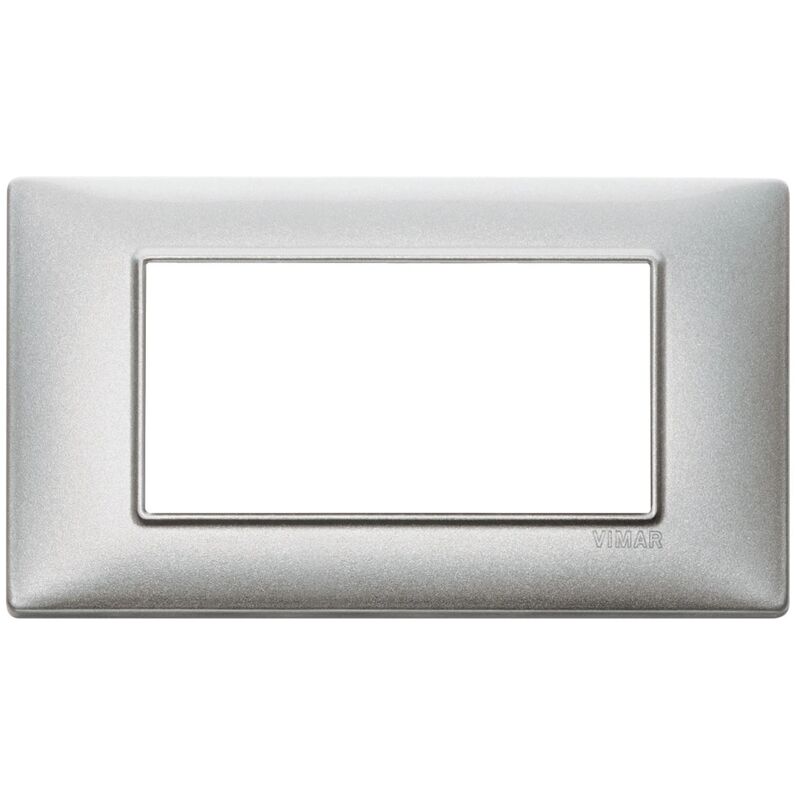 foto del prodotto placca silver 4 moduli vimar plana 14654.27