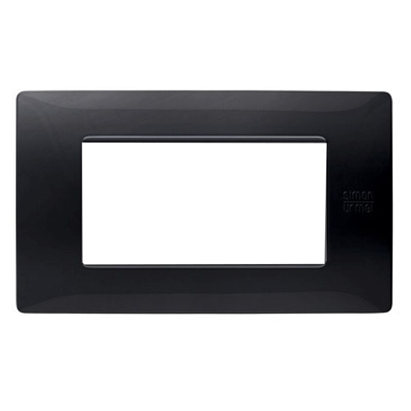 foto del prodotto placca simon urmet flexa 4 moduli nero assoluto 11804.na