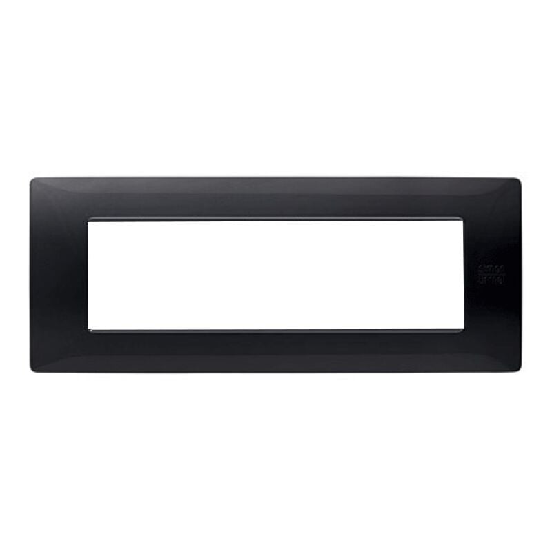 foto del prodotto placca simon urmet flexa 7 moduli nero assoluto 11807.na