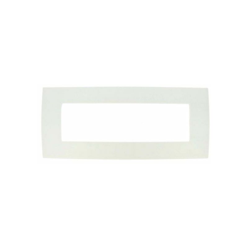 foto del prodotto placca slim sottile 506 7m moduli bianco compatibile con bticino living light air sd46007