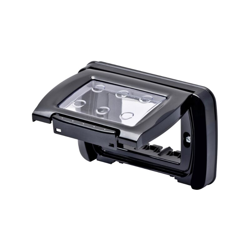 foto del prodotto placca stagna 3p.nero toner top system gewiss cod. gw22452 