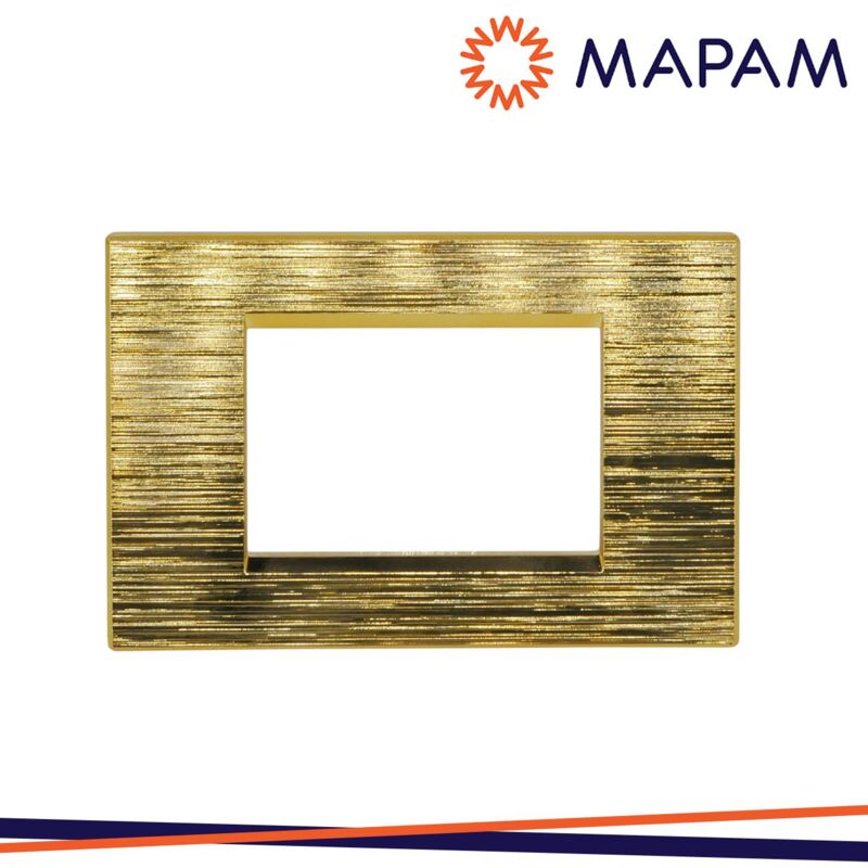 foto del prodotto placca tecnopolimero spazzolato 8003sl 5 art 3p oro