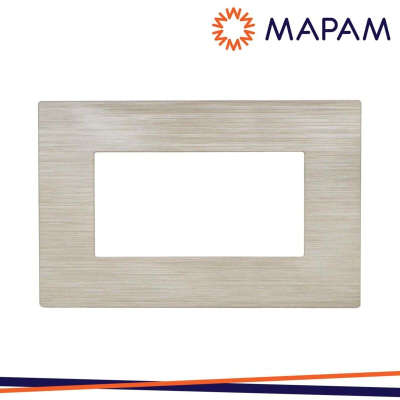 foto del prodotto placca tecnopolimero spazzolato m5004sl 4 joy 4p sabbia
