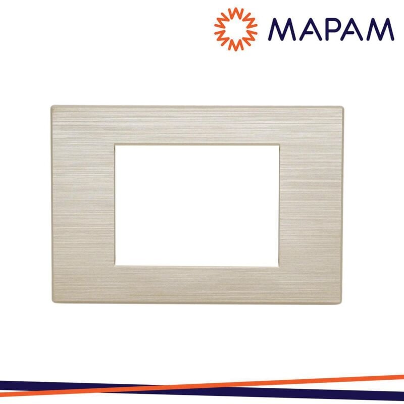 foto del prodotto placca tecnopolimero spazzolato m6003sl 13 t2 gem 3p champag