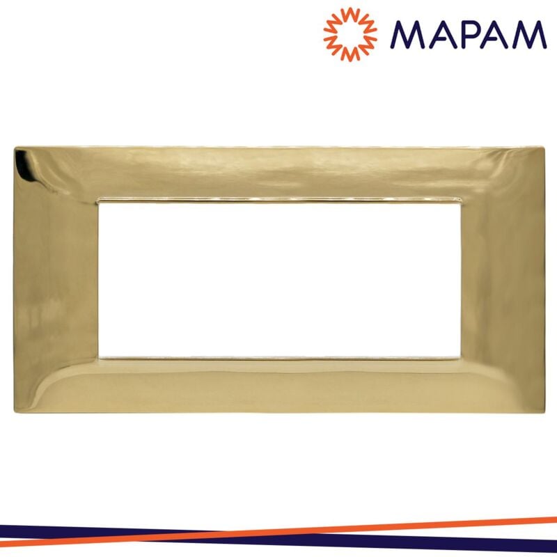 foto del prodotto placca tecnopolimero t2 6007 5 7p oro lucido