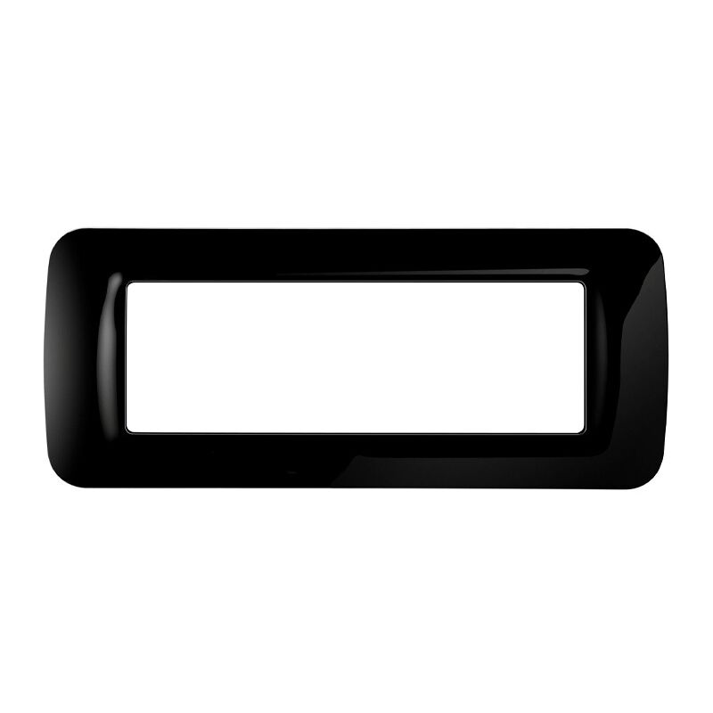 foto del prodotto placca top gewiss system nera 6 posti gw22516
