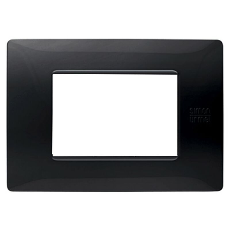 foto del prodotto placca urmet simon nea flexa 3 moduli nero assoluto 11803.na