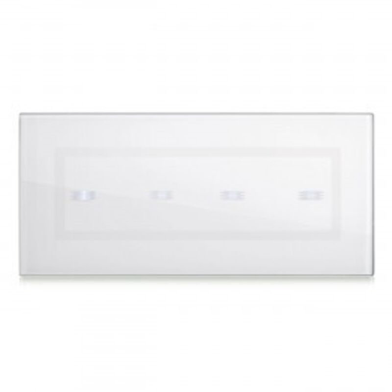 foto del prodotto placca veratouch bianca 4com ( ave cod. 44pvtc04bl )