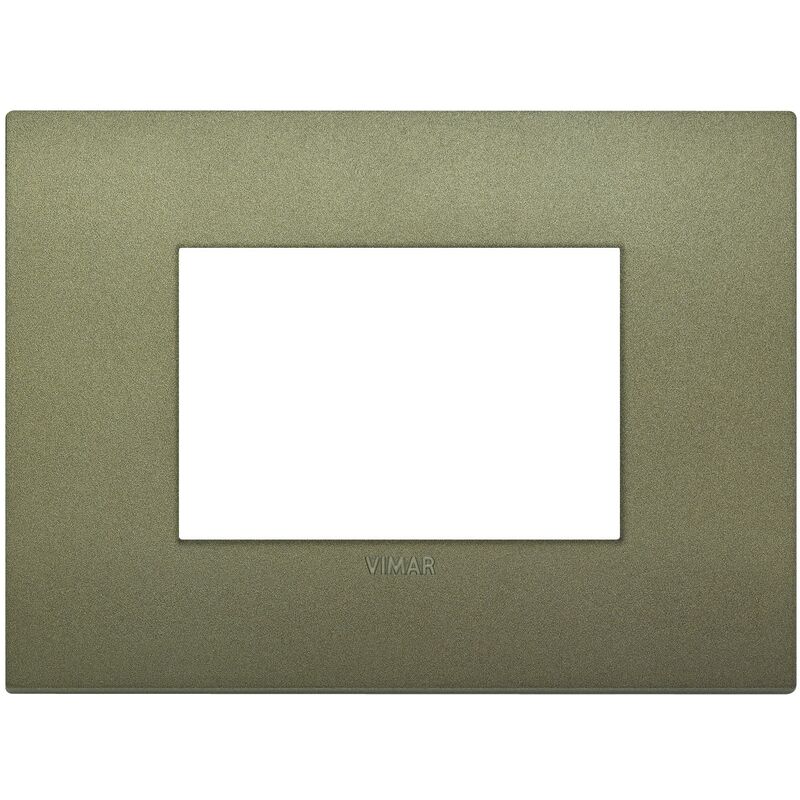foto del prodotto placca vimar ark 3 moduli verde matt in tecnopolimero 19653.77