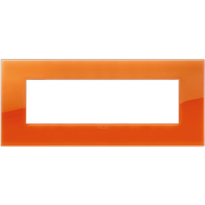 foto del prodotto placca vimar ark classic 7 moduli reflex orange codice 19657.63