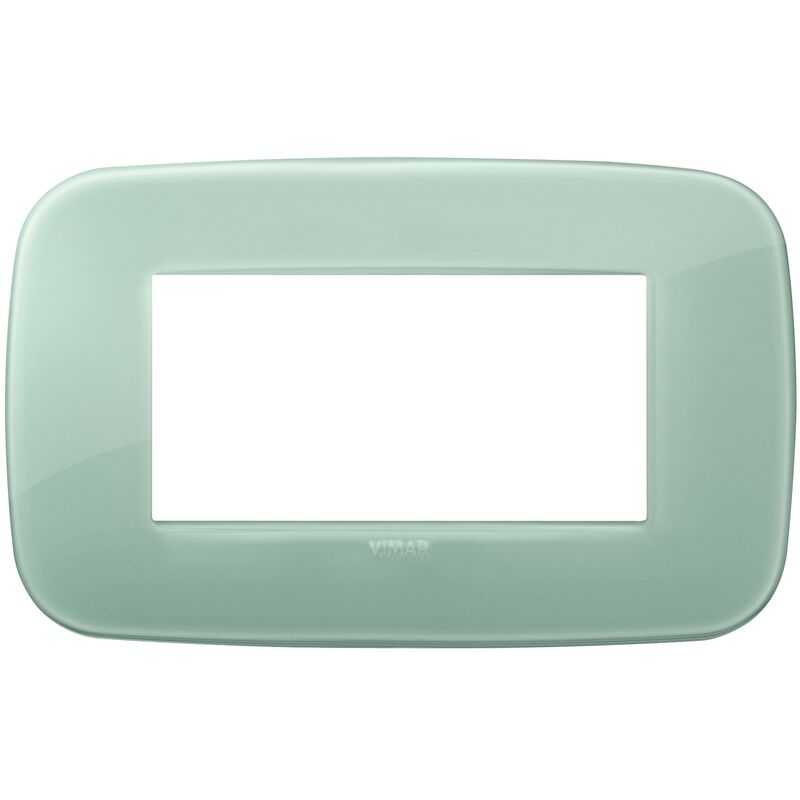 foto del prodotto placca vimar arkè round 4 moduli reflex salvia tecnopolimero 19684.65