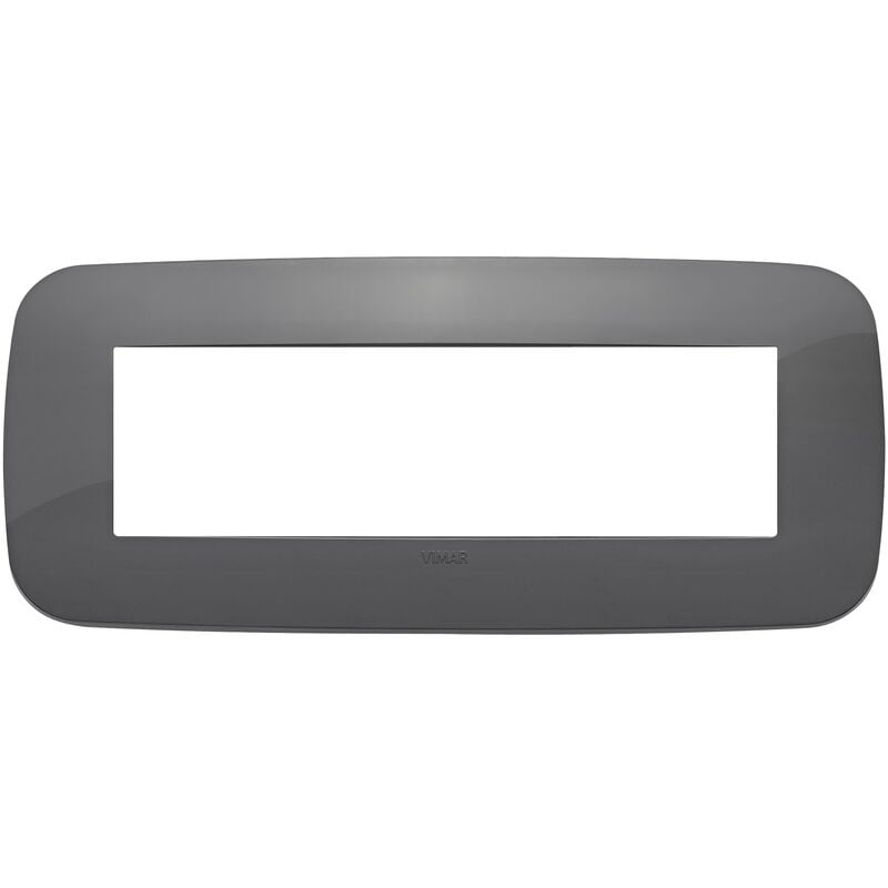 foto del prodotto placca vimar arkè round 7 moduli grigio tecnopolimero 19687.82