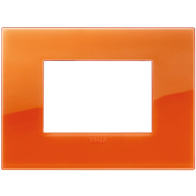 foto del prodotto placca vimar arke 3 moduli classic reflex orange 19653.63