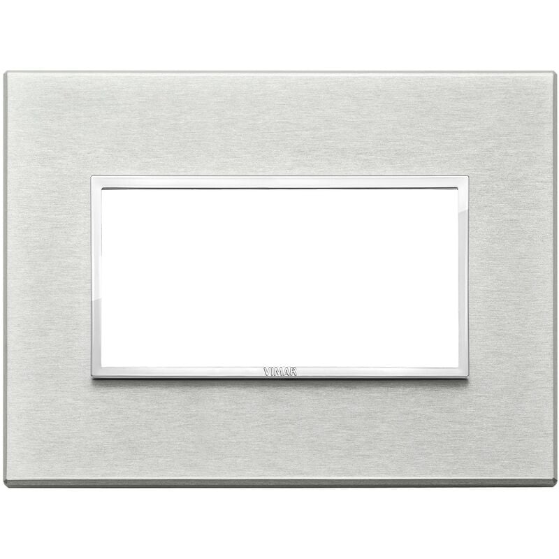 foto del prodotto placca vimar eikon evo 4 moduli grigio next 21654.02
